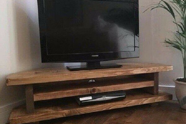 Угловые тумбы под телевизор в современном стиле_1