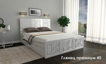 Кровать глянец премиум Шелли 145