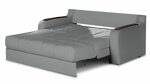 Прямой диван Тамазур серого цвета 120*200 см
